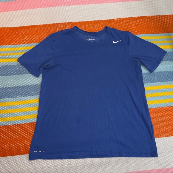 Nike Blue Dri-Fit Short Sleeve Tee Men’s Size Large - Picture 1 of 3